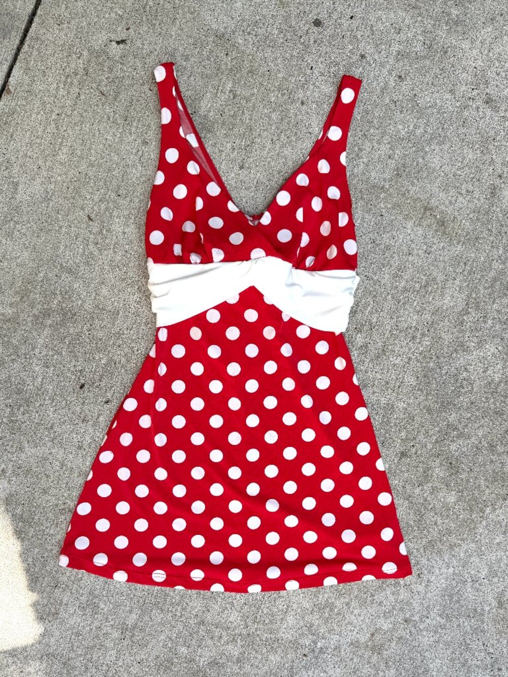 Vintage Y2K Retro Polka Dot Mini DressForever 21 Dead Stock NWT - Picture 6 of 6
